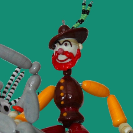 Drátkové figurky Dona Quijota a Sancha Panzy Jaroslav Brychta Kamila Parsi Žďárská